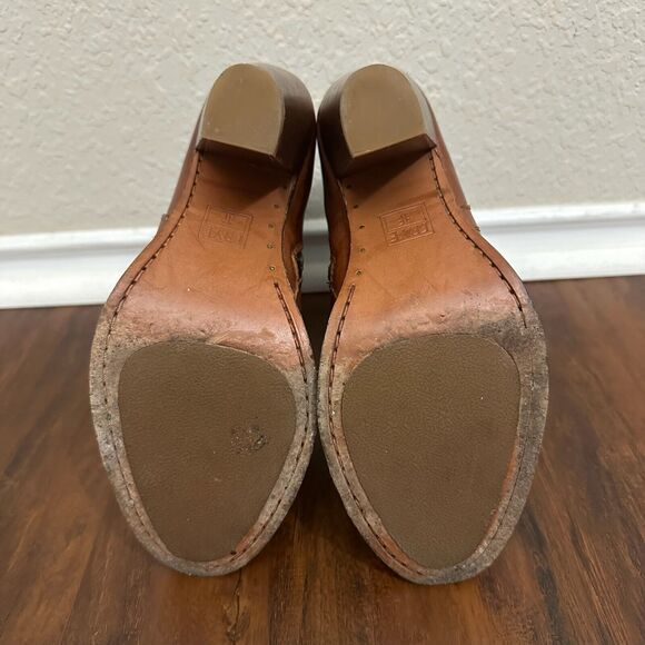 FRYE 4015 Ankle Boots Booties in Cognac Leather #3475389 - Picture 9 of 11